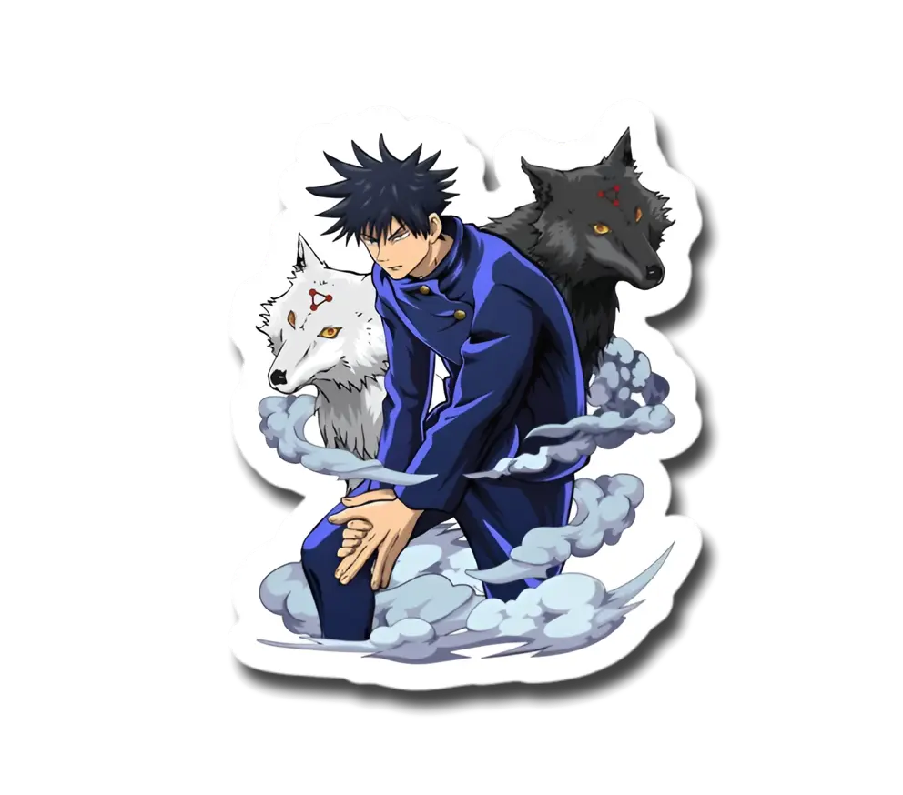 Megumi With Dawgs Sticker