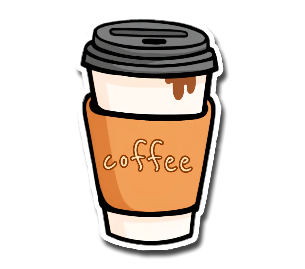 Coffee cup Sticker