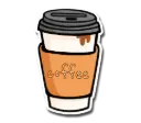 Coffee cup Sticker
