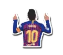 Messi Sky Celebration Sticker