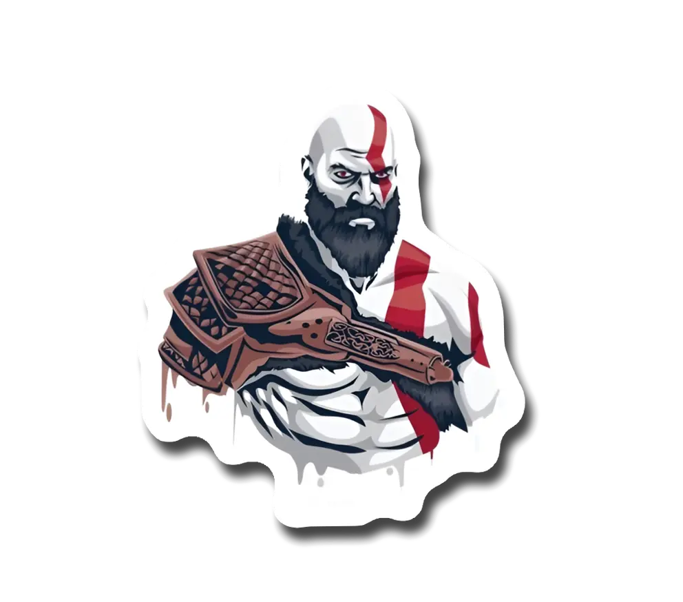 Kratos Sticker