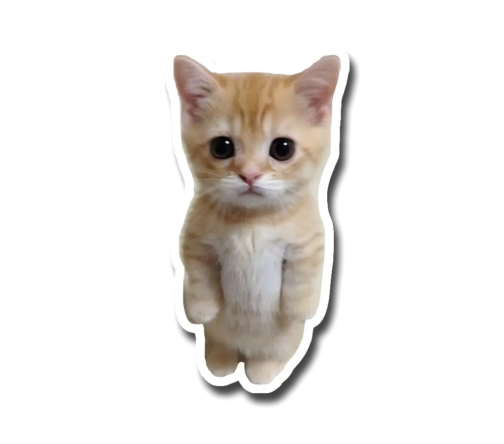 Standing Cat Sticker