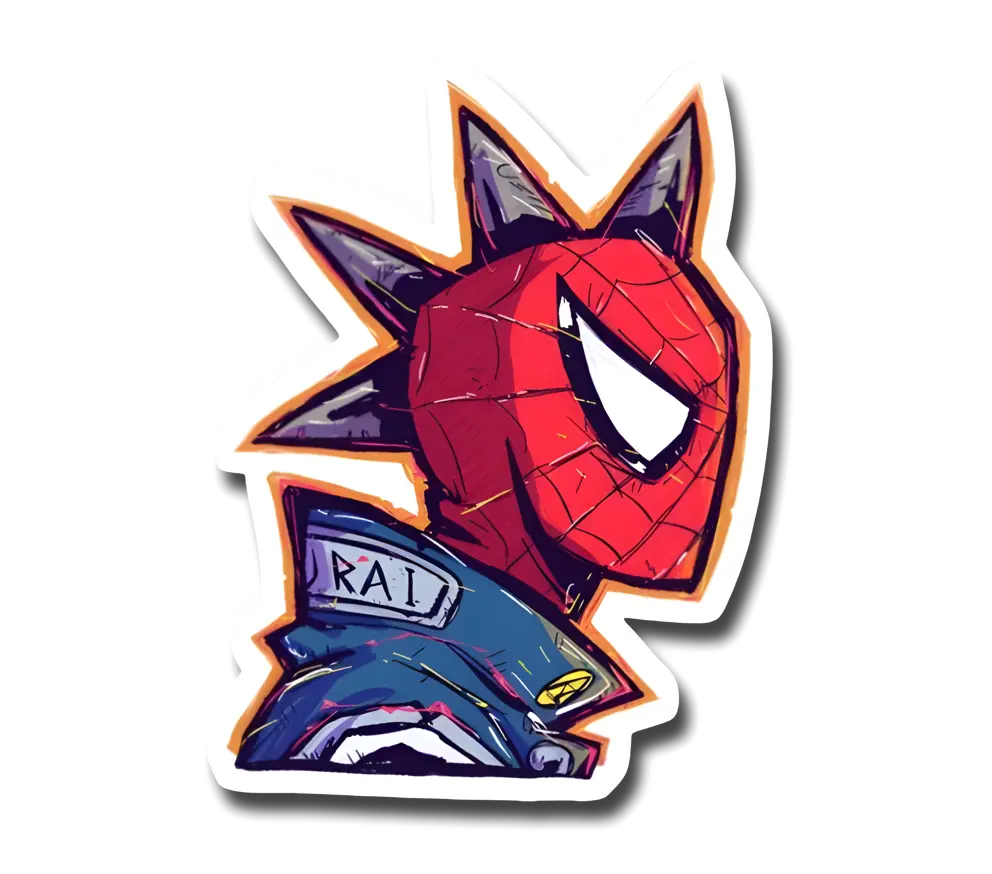 Spiderpunk Sticker