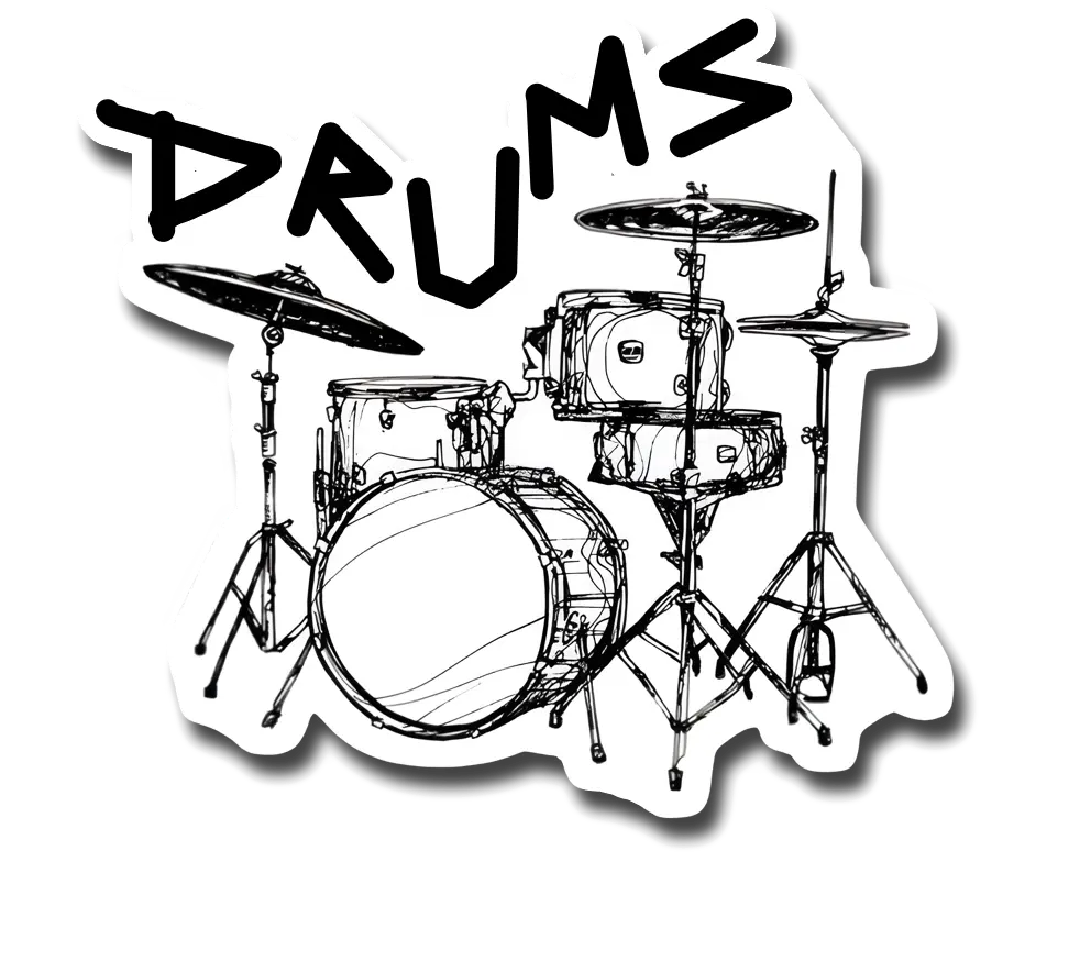 Drums Sticker