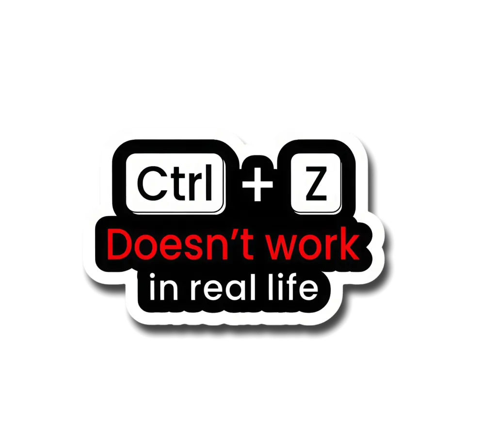 Ctrl+z Sticker