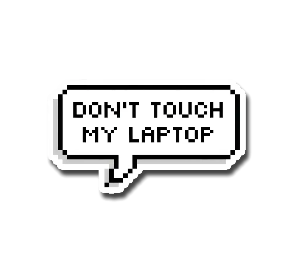 Dont touch Sticker
