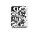 Eat Game Repeat Sticker