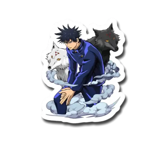 Megumi With Dawgs Sticker