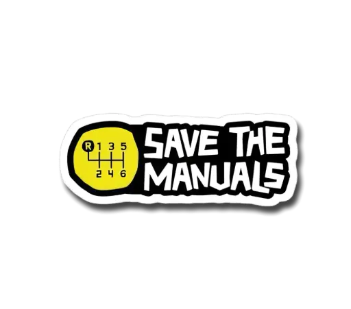 Save The Manuals Sticker
