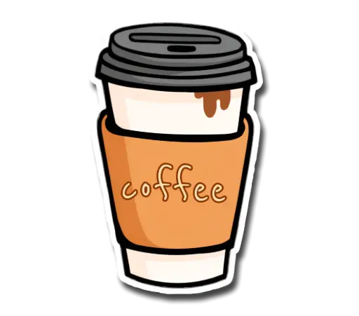 Coffee cup Sticker
