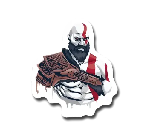 Kratos Sticker