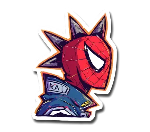 Spiderpunk Sticker