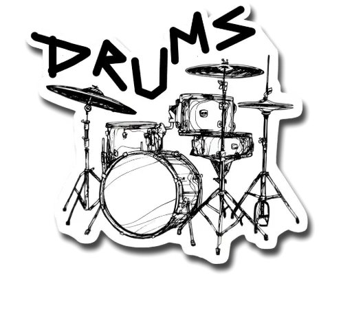 Drums Sticker