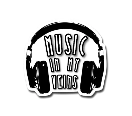 Headphones Sticker